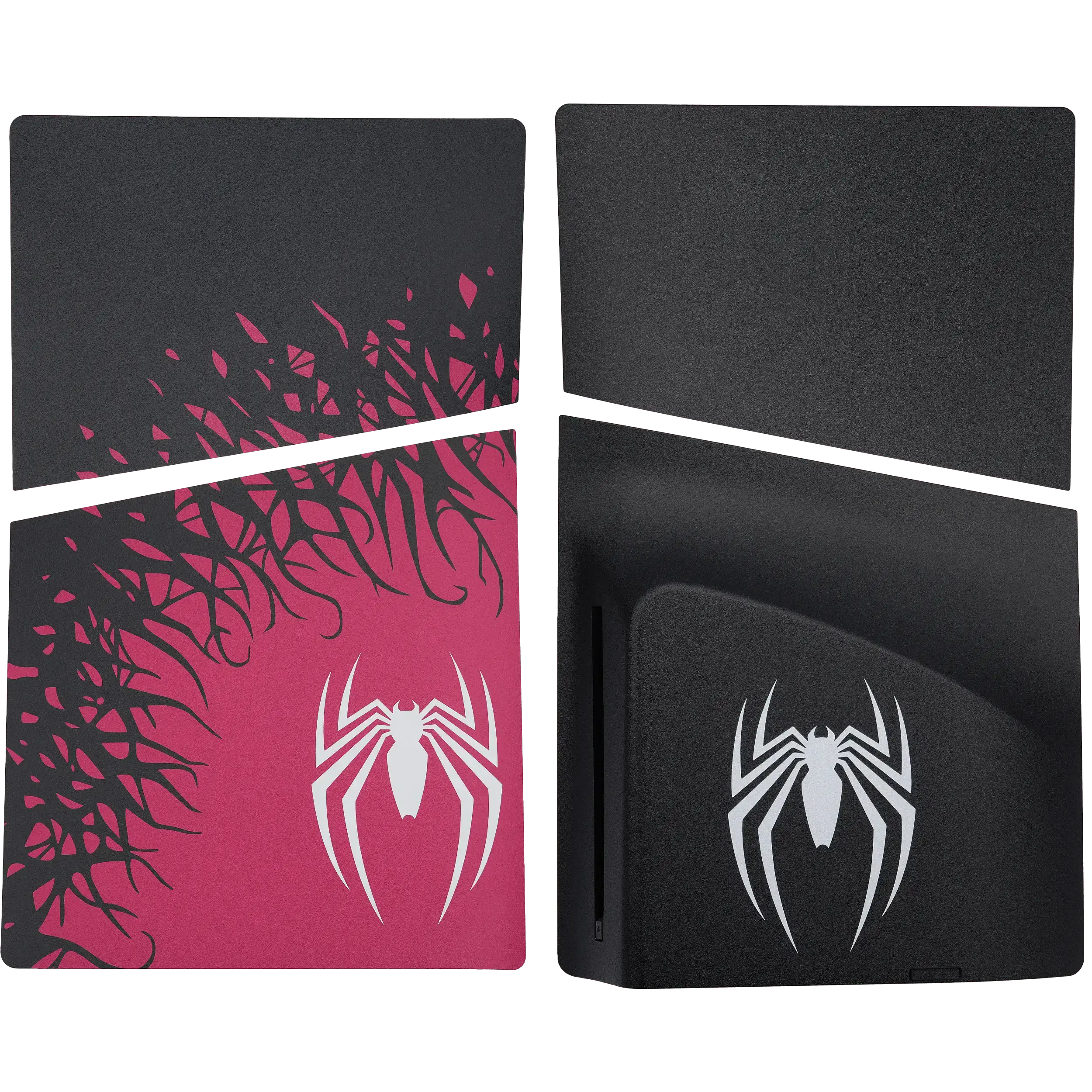 PS5 Slim Faceplate Cover — Spider DeadSkull Print